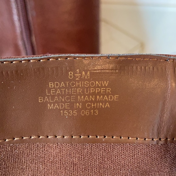 Leather wide calf knee high boots - Picture 4 of 8